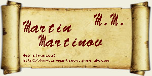Martin Martinov vizit kartica